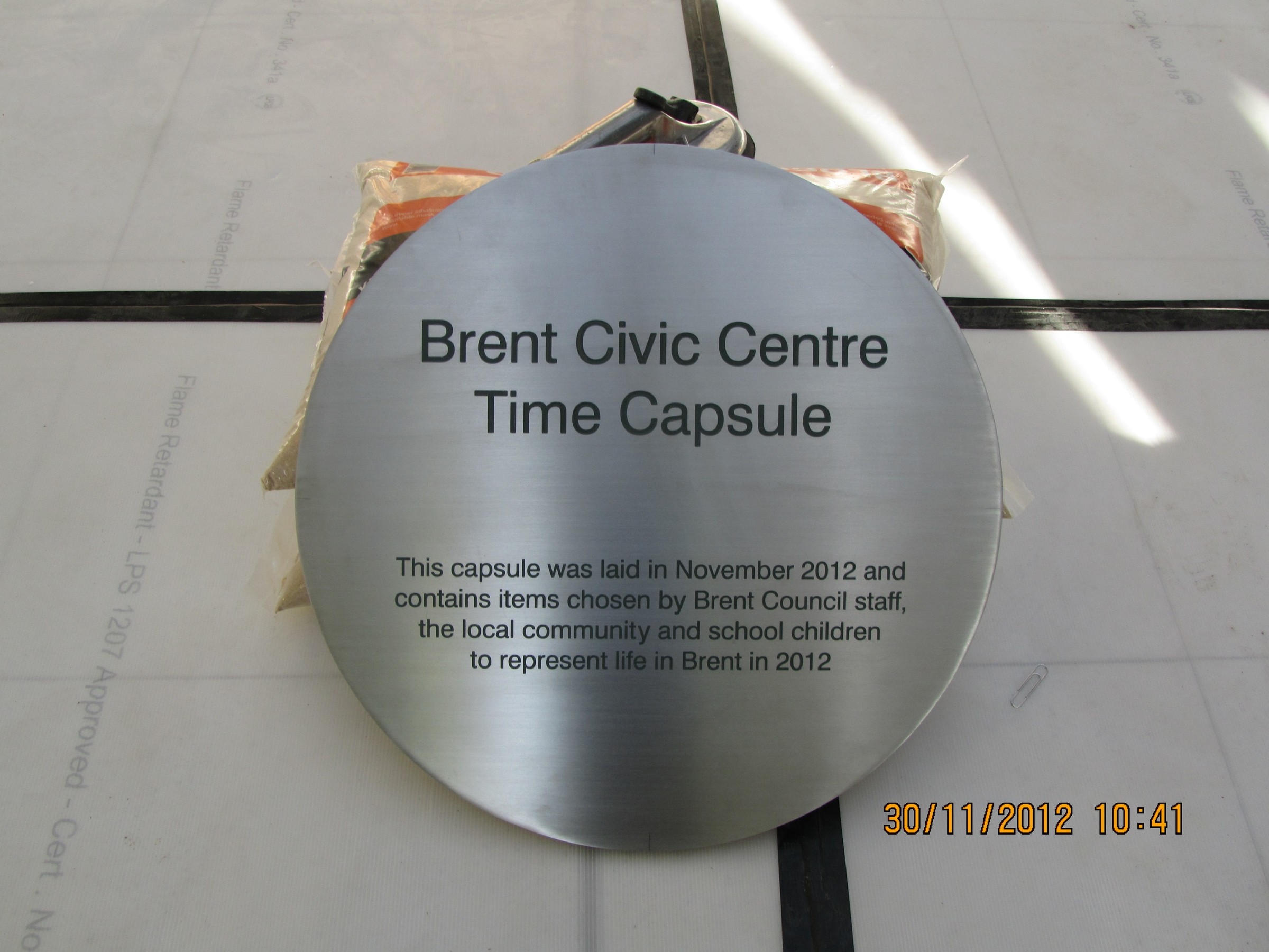 2012 Time Time capsule buried in the grounds of Brent Civic Centre | Skanska in ...