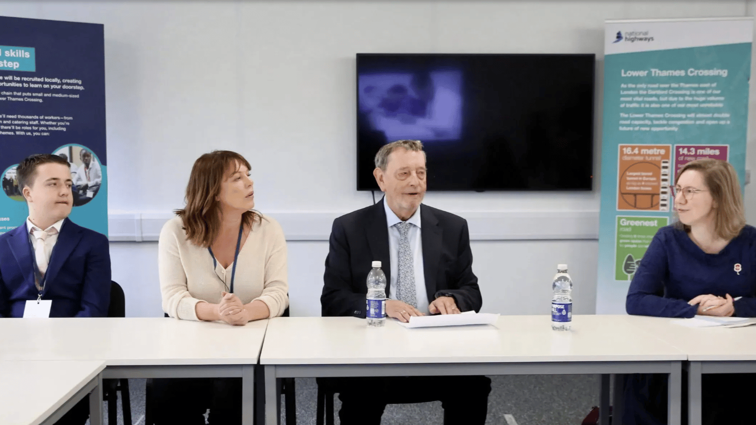 Lord Blunkett opening the Skills Hub (pictured centre) Lord Blunkett opening the Skills Hub (pictured centre)