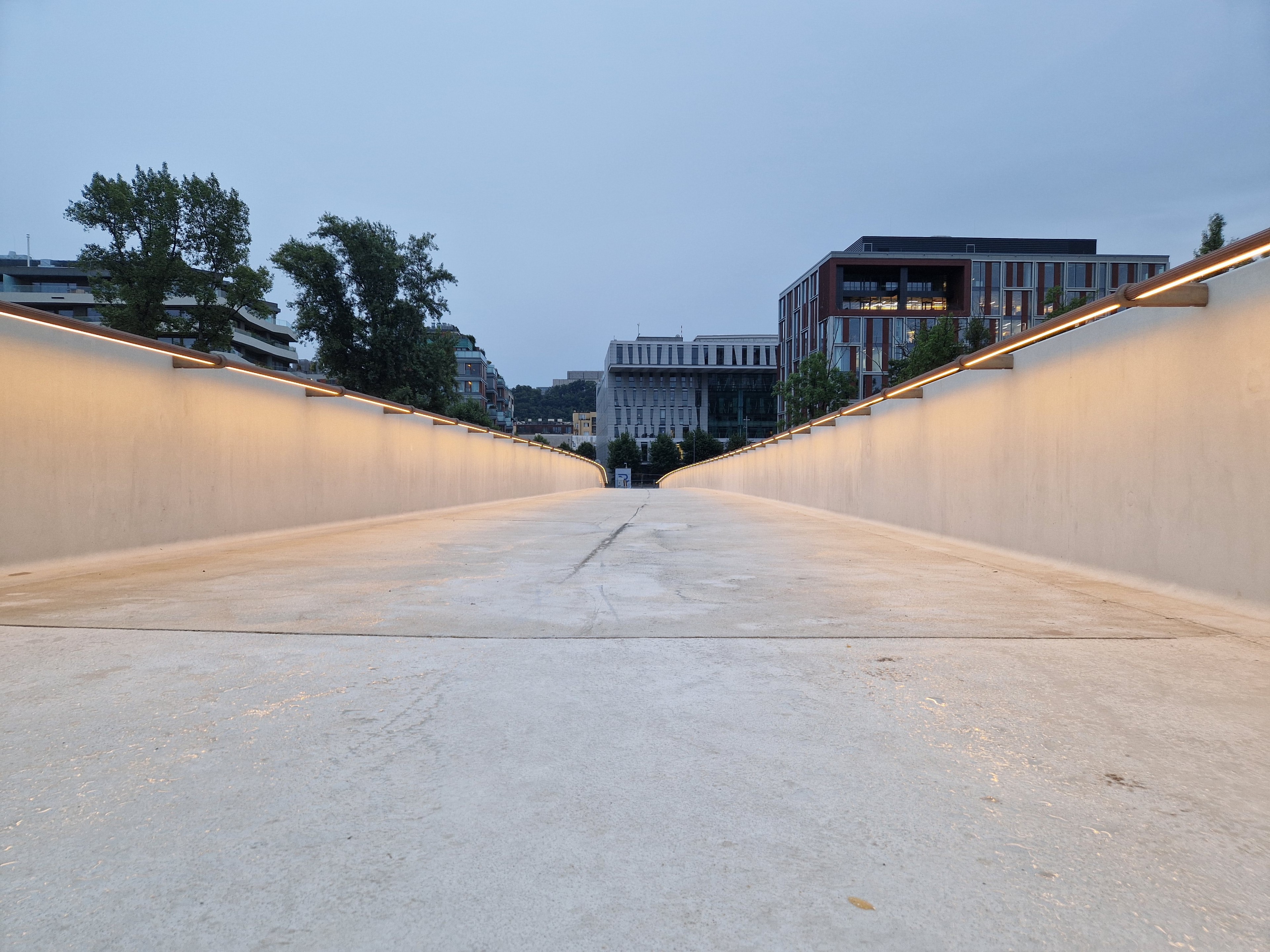 Štvanice footbridge in Prague