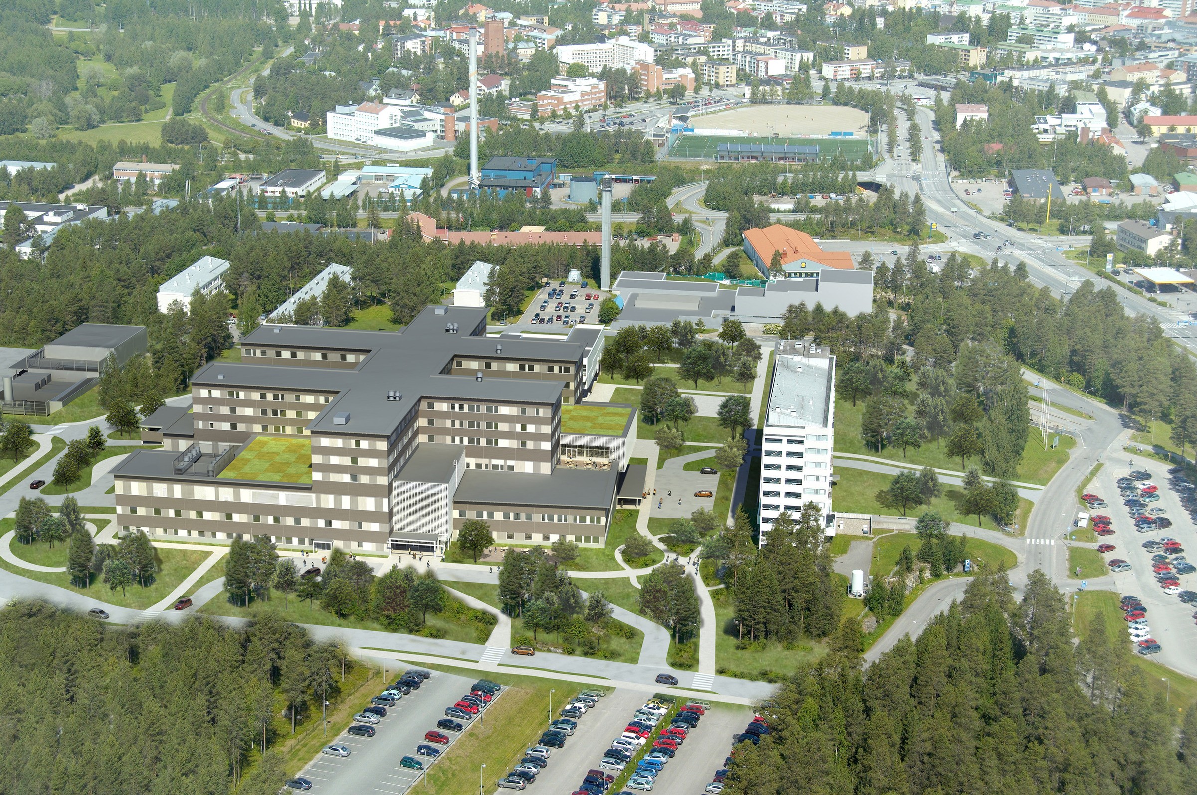 170130 FI Kainuu hospital view 170130 FI Kainuu hospital view