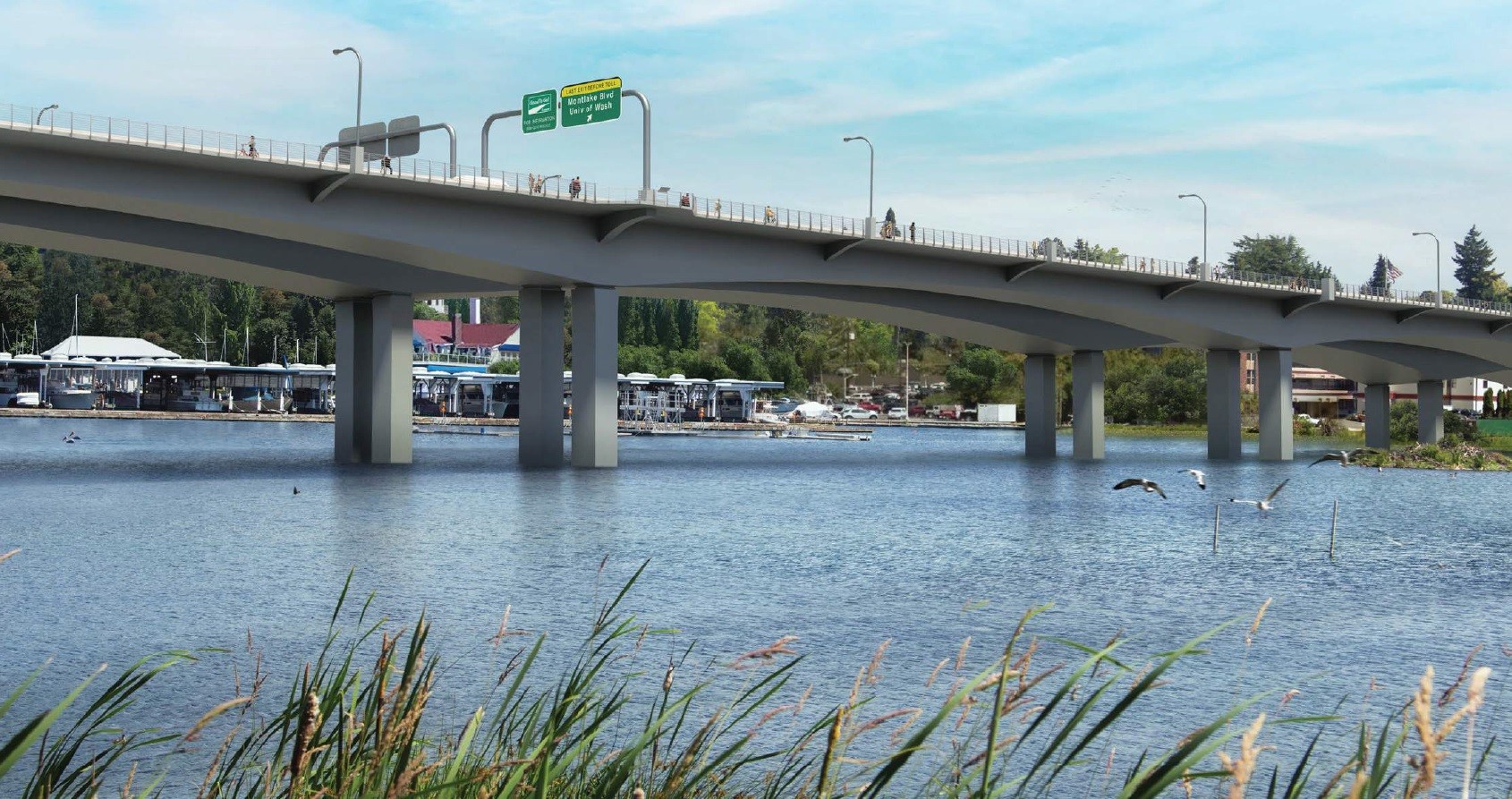 Image 1 - Portage Bay Bridge rendering Image 1 - Portage Bay Bridge rendering