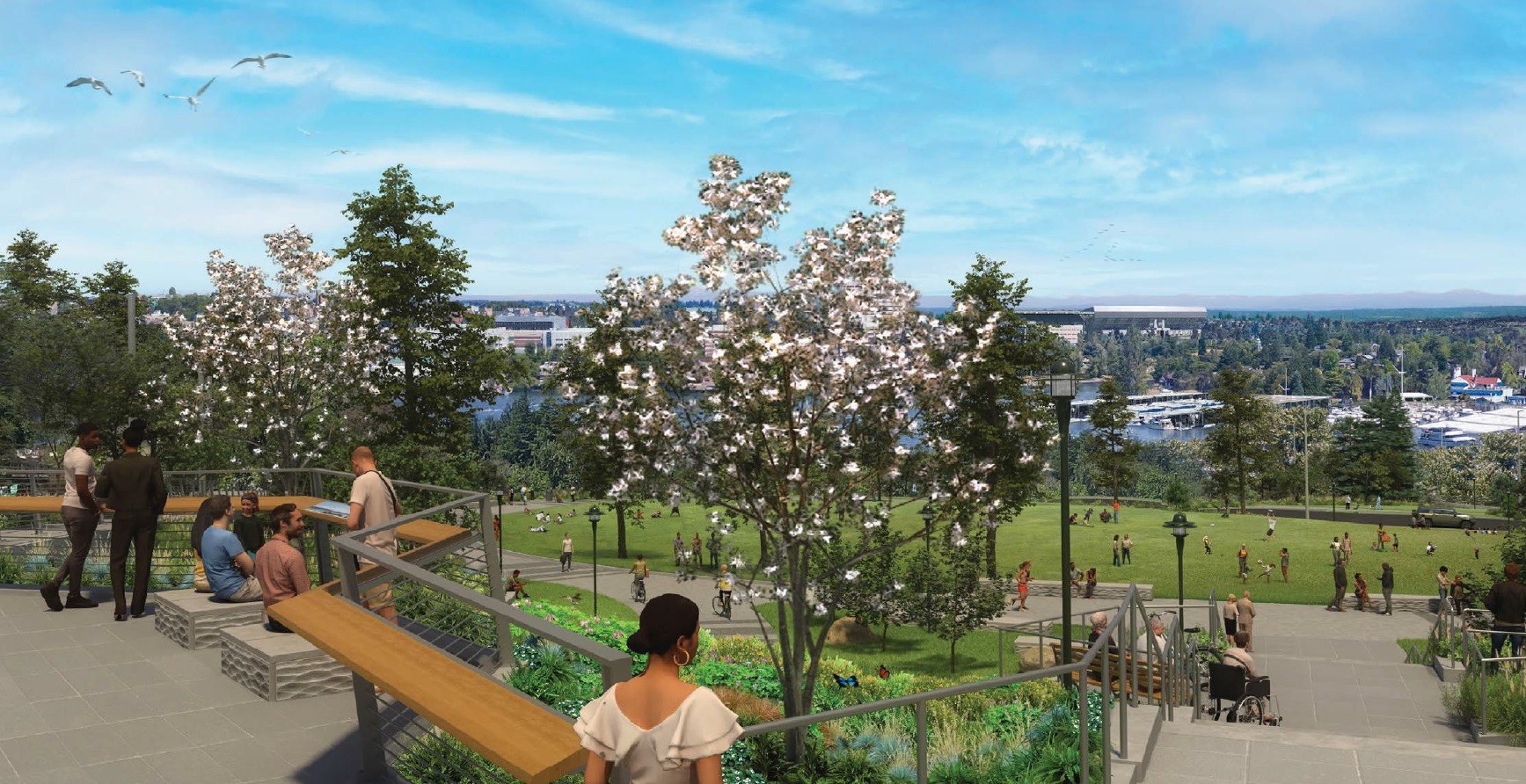 Image 2 - Portage Bay Bridge Planting rendering Image 2 - Portage Bay Bridge Planting rendering