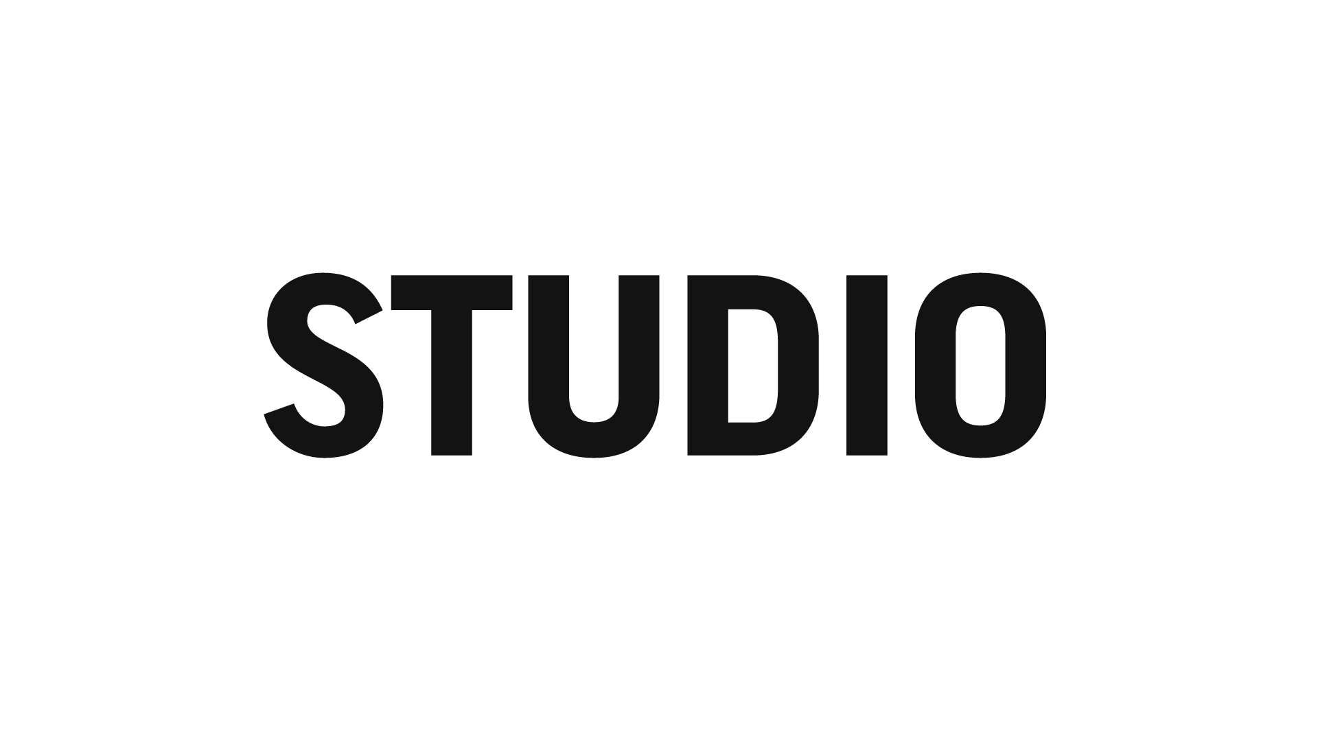 Studio logo in black color Studio logo in black color