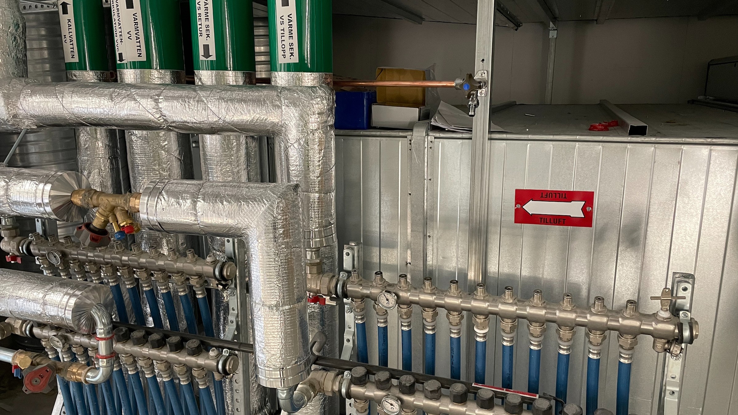 Image showing pipes for heating and water.