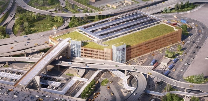 JFK aerial rendering