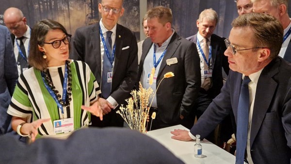 Our Lena Hök met government and corporate leaders at COP28, including Swedish Prime Minister Ulf Kristersson