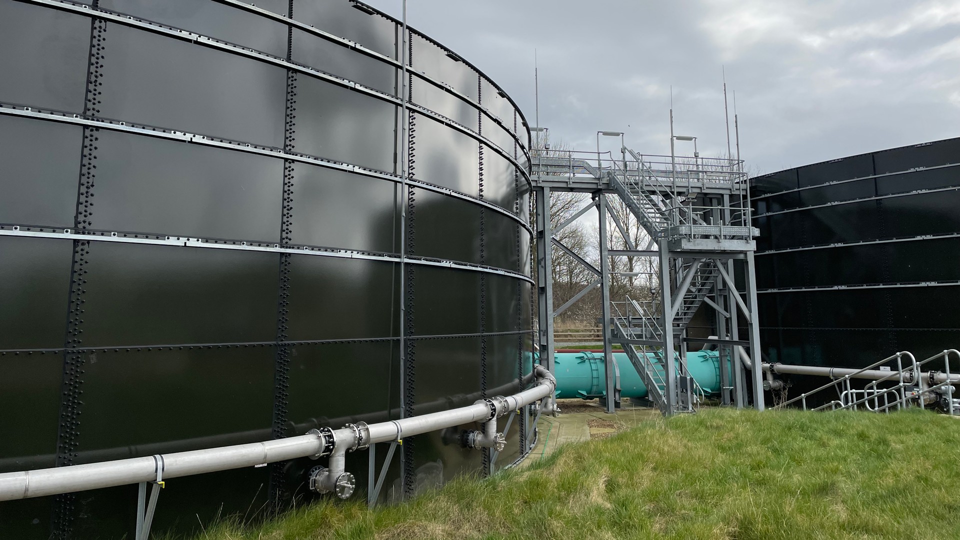 Glass coated steel stormwater storage tanks Glass coated steel stormwater storage tanks