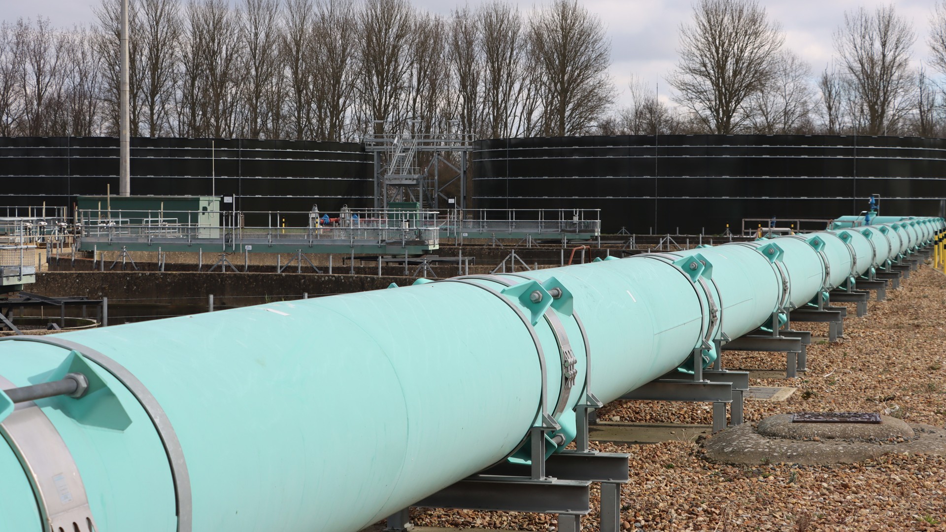 Terminal pumping station pipework Terminal pumping station pipework