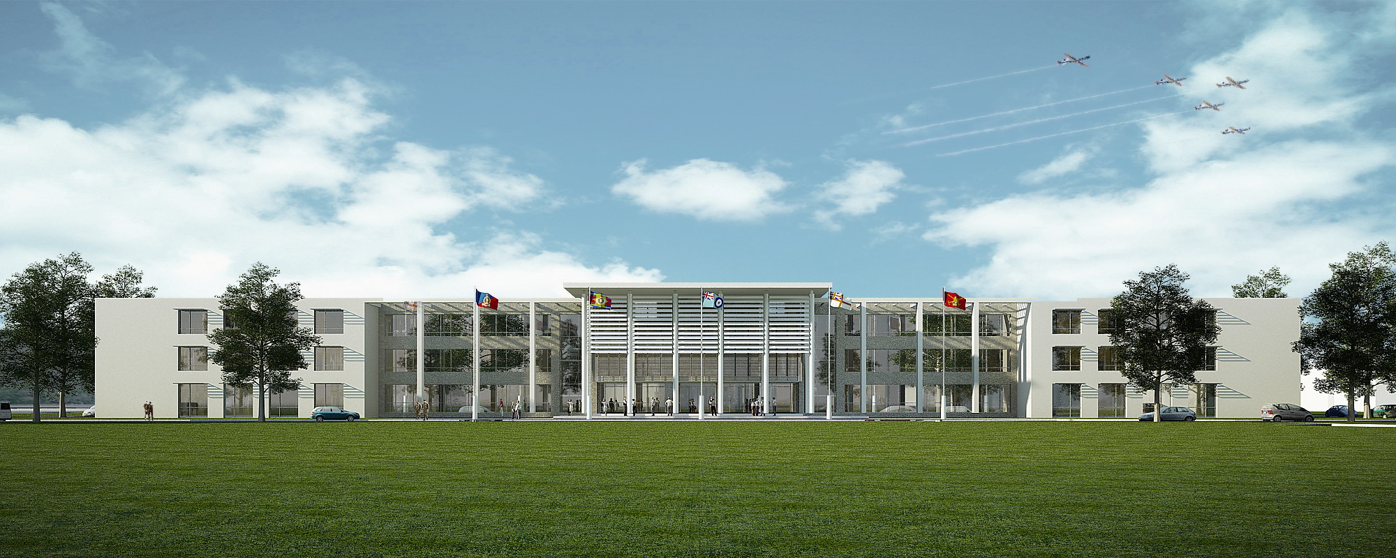 Building 2 Training College C1-front Byggnad 2 Utbildningskollegium C1-front