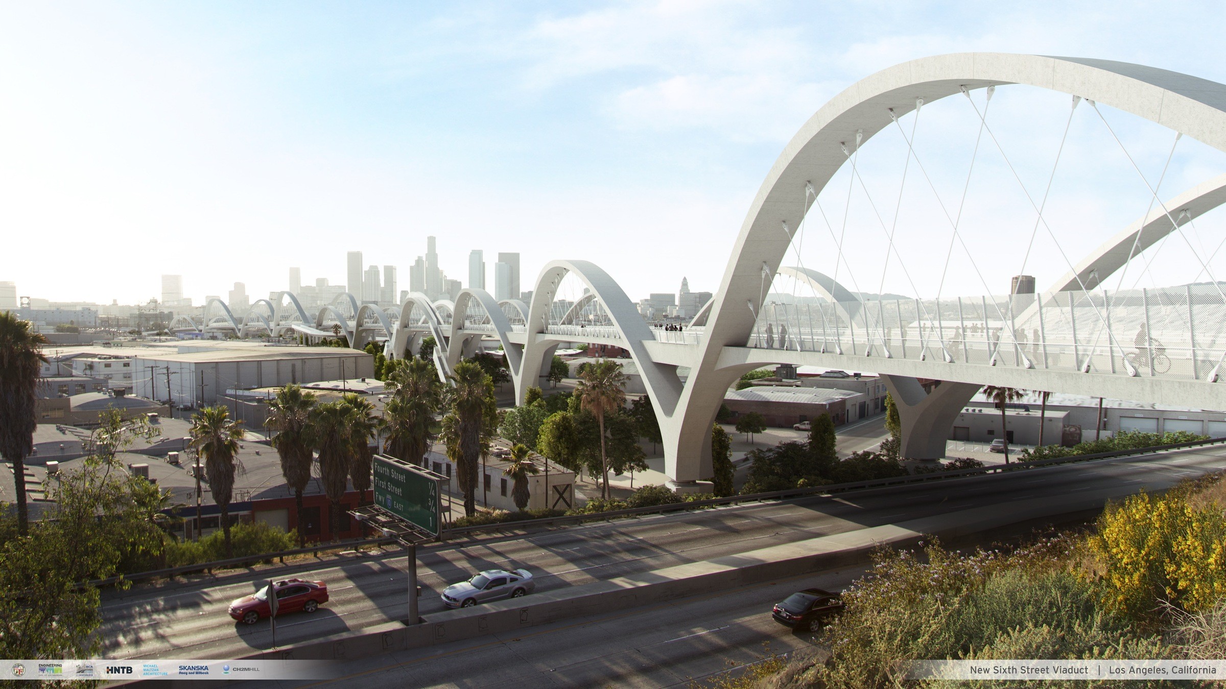 170116 US 6th Street Viaduct Rendering 101 Fwy