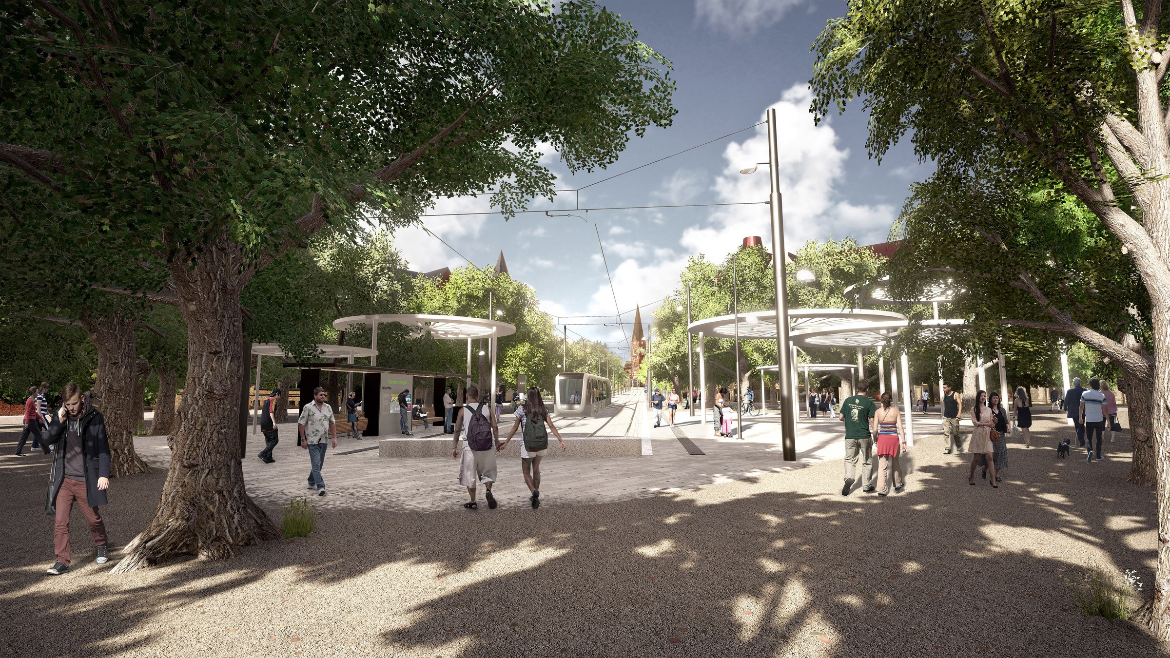 Visionsbild Clemenstorget BylineLundsKommun