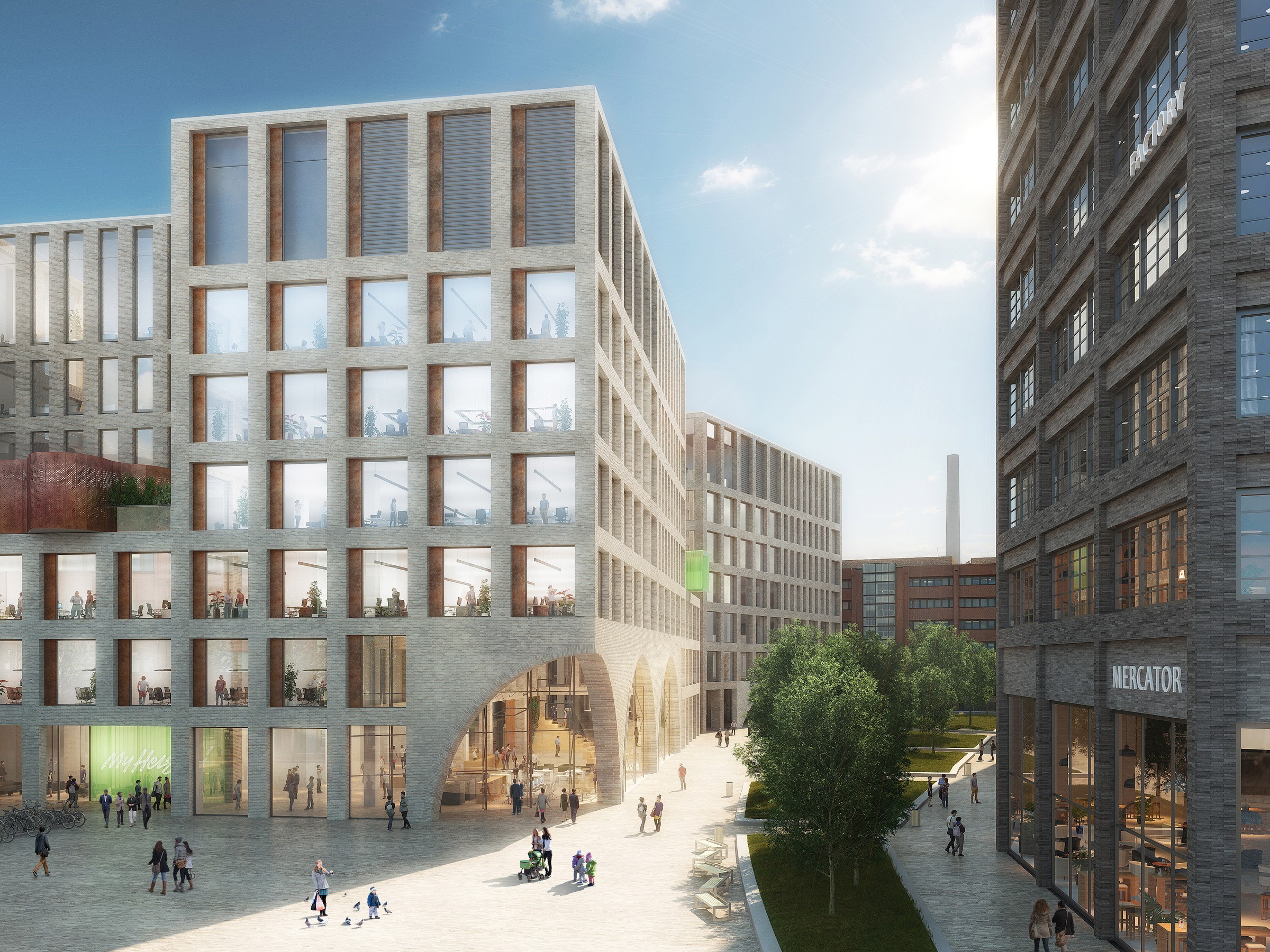 180205 FI Stadsmiljöhuset Helsingfors stad extern visualisering Lahdelma Malkama ki Arkitekter