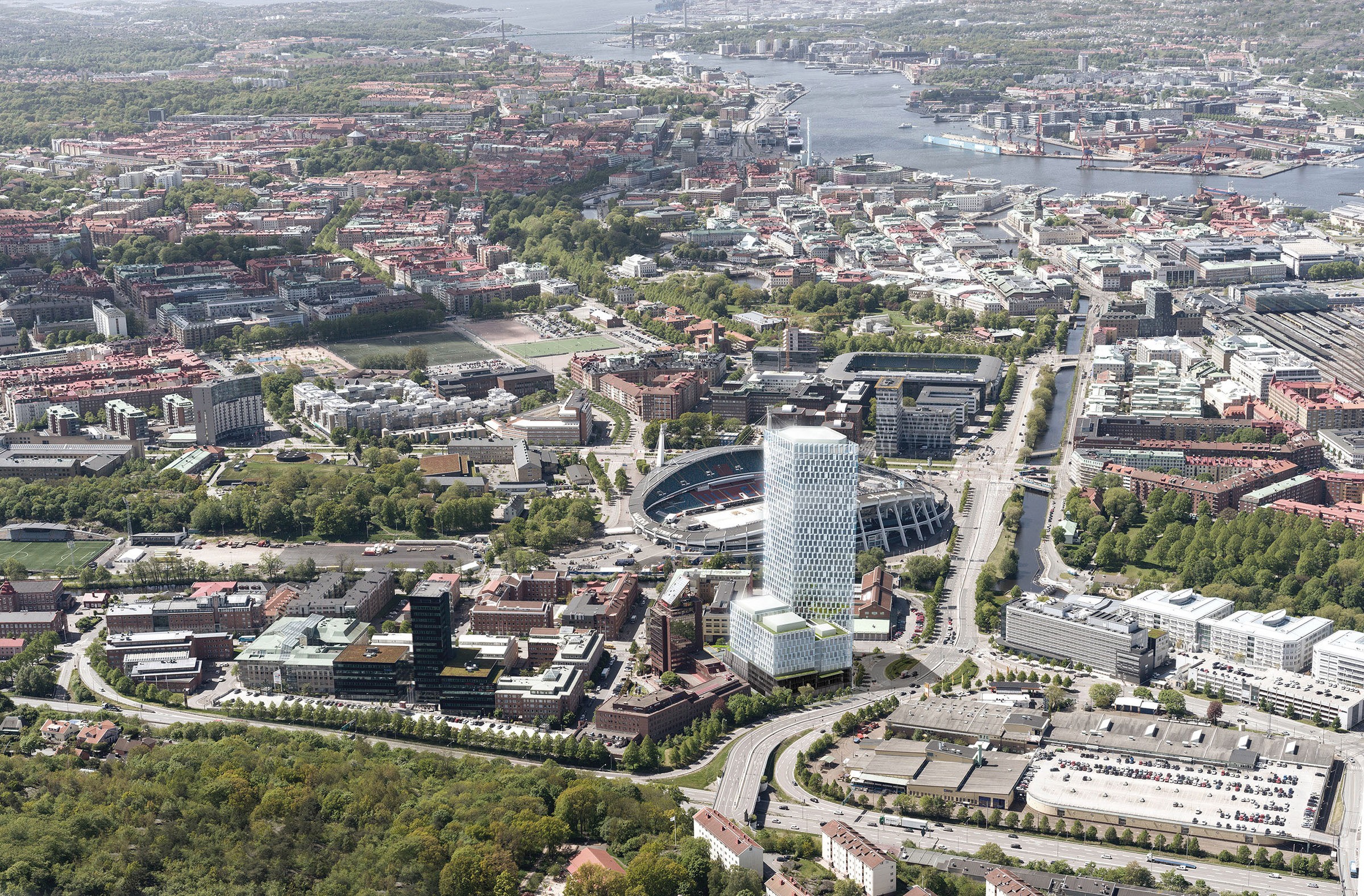 20181116 Citygate Skanska flygbild - bild Henning Larsen Architects 20181116 Citygate Skanska flygbild - bild Henning Larsen Architects