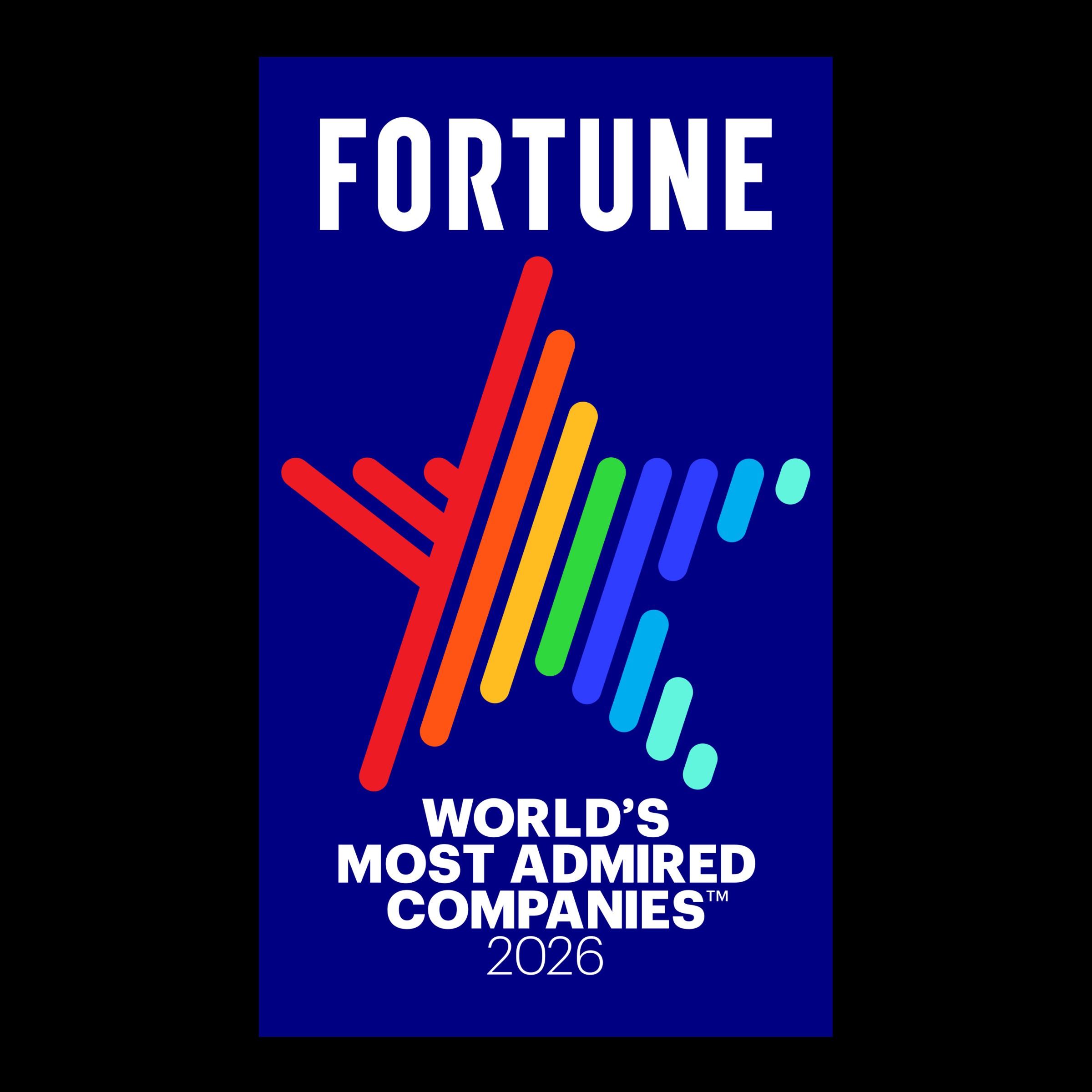 2026 FORTUNE FORTUNE-UK WORLDS-MOST-ADMIRED VERTICAL LOGO RGB 2026 FORTUNE FORTUNE-UK VÄRLDENS MEST BEUNDRADE VERTIKAL LOGO RGB