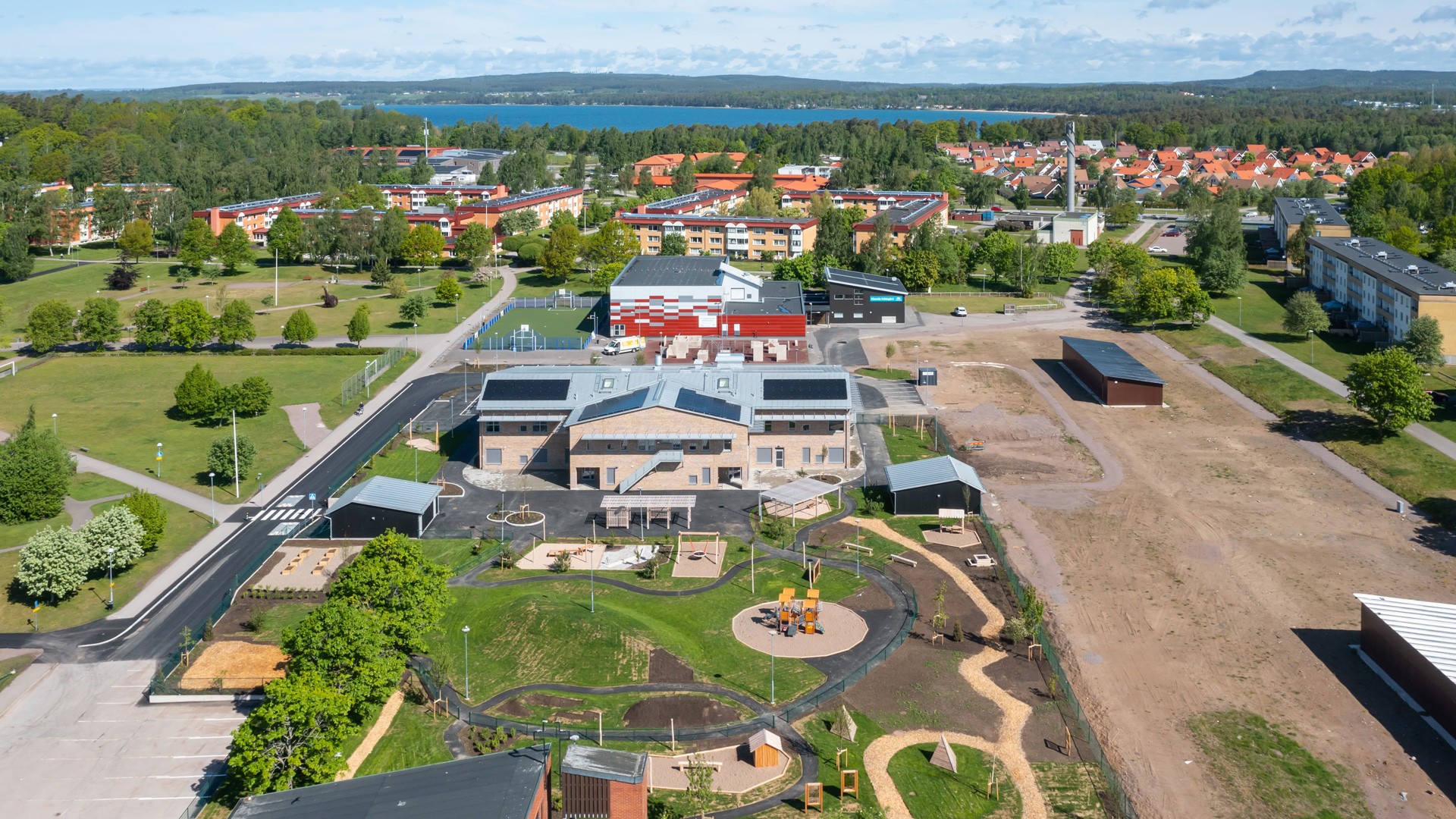 Förskolan är byggd enligt Skanskas ABCD-koncept. Förskolan är byggd enligt Skanskas ABCD-koncept.