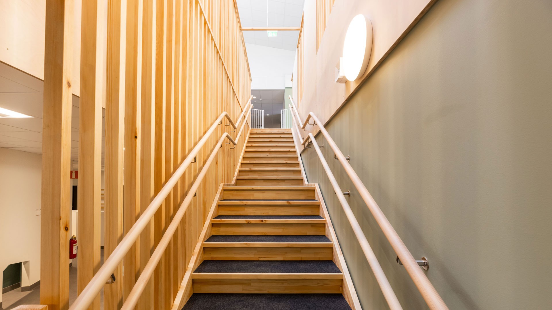 Förskolan är byggd med hållbara materialval.
