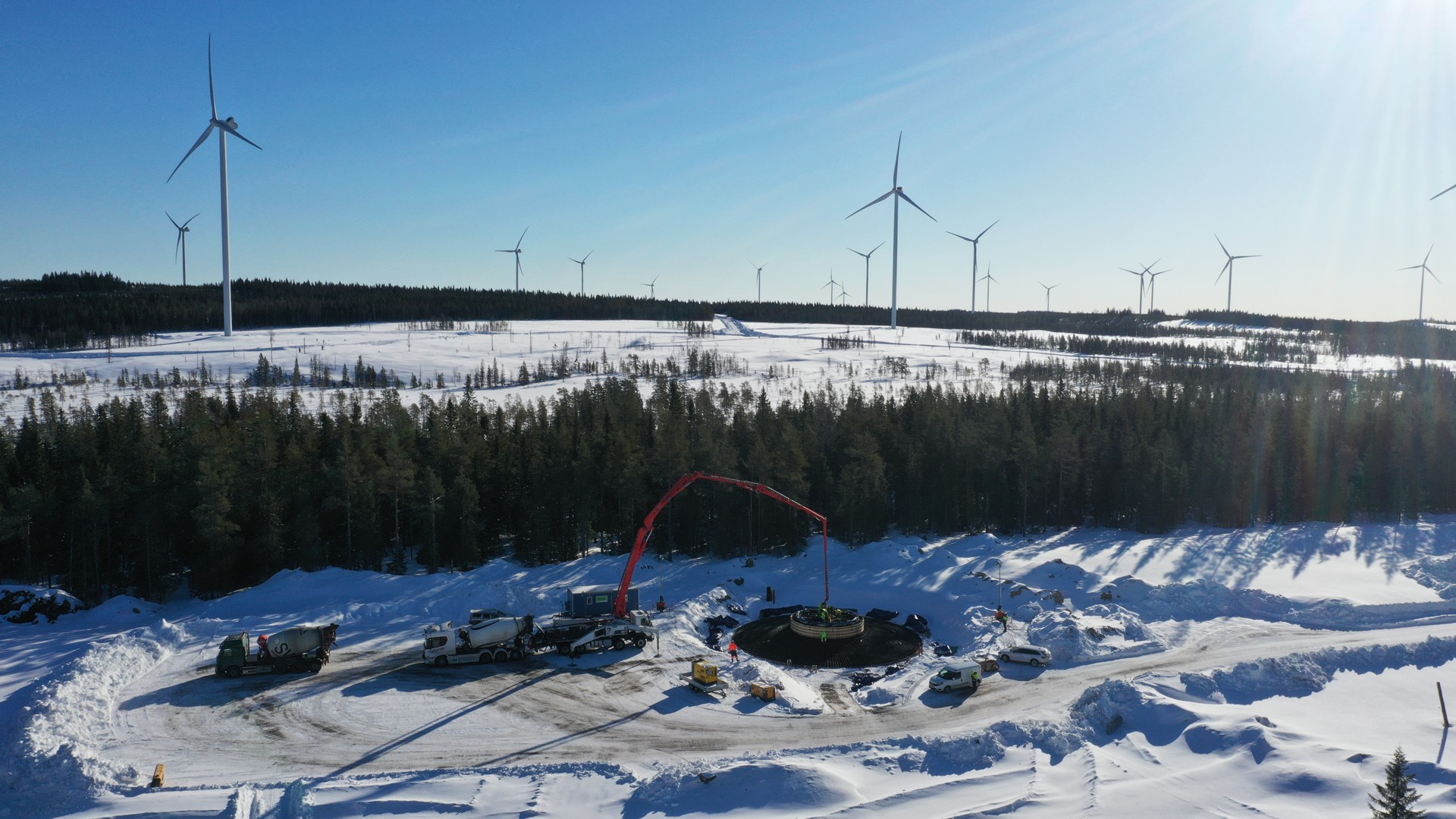 2018 vidareutvecklades vindparken med ytterligare fyra vindkraftverk – Fäbodliden II. 2018 vidareutvecklades vindparken med ytterligare fyra vindkraftverk – Fäbodliden II.