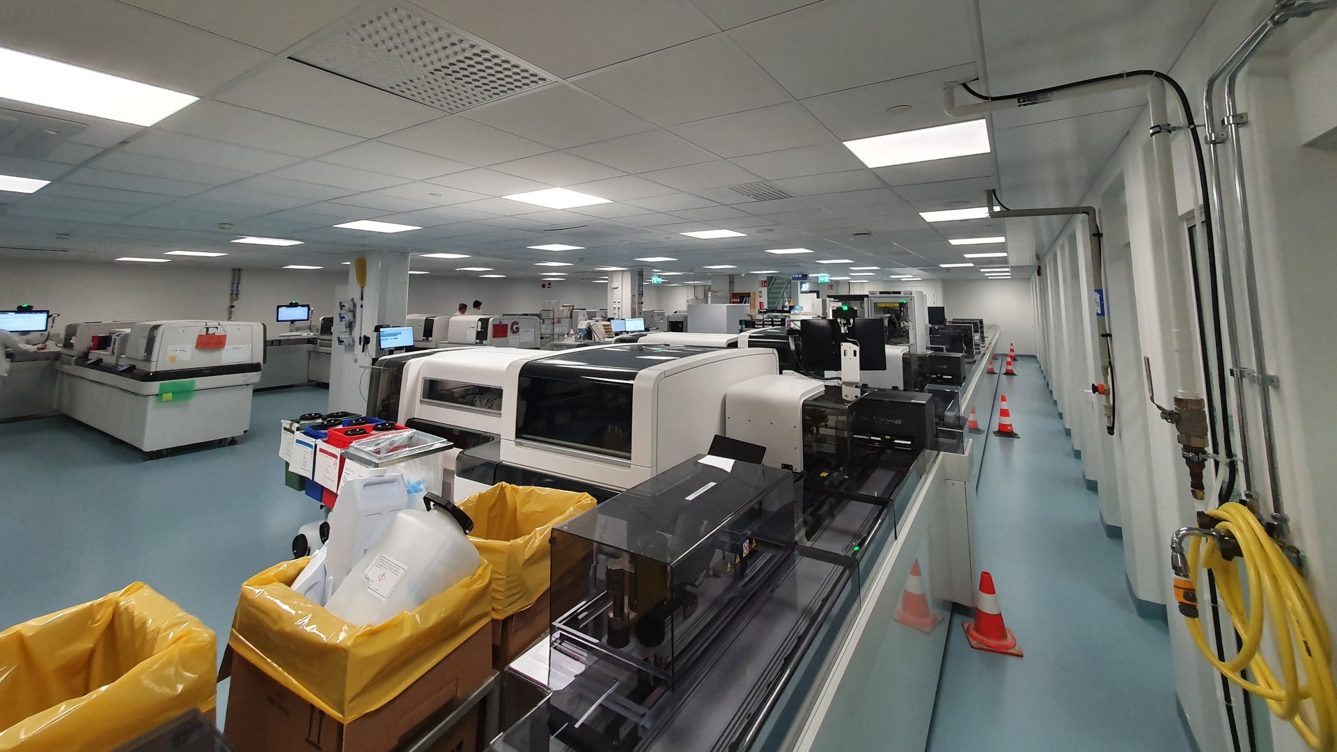 Renoverat laboratorium, Universitetssjukhus i Lund.