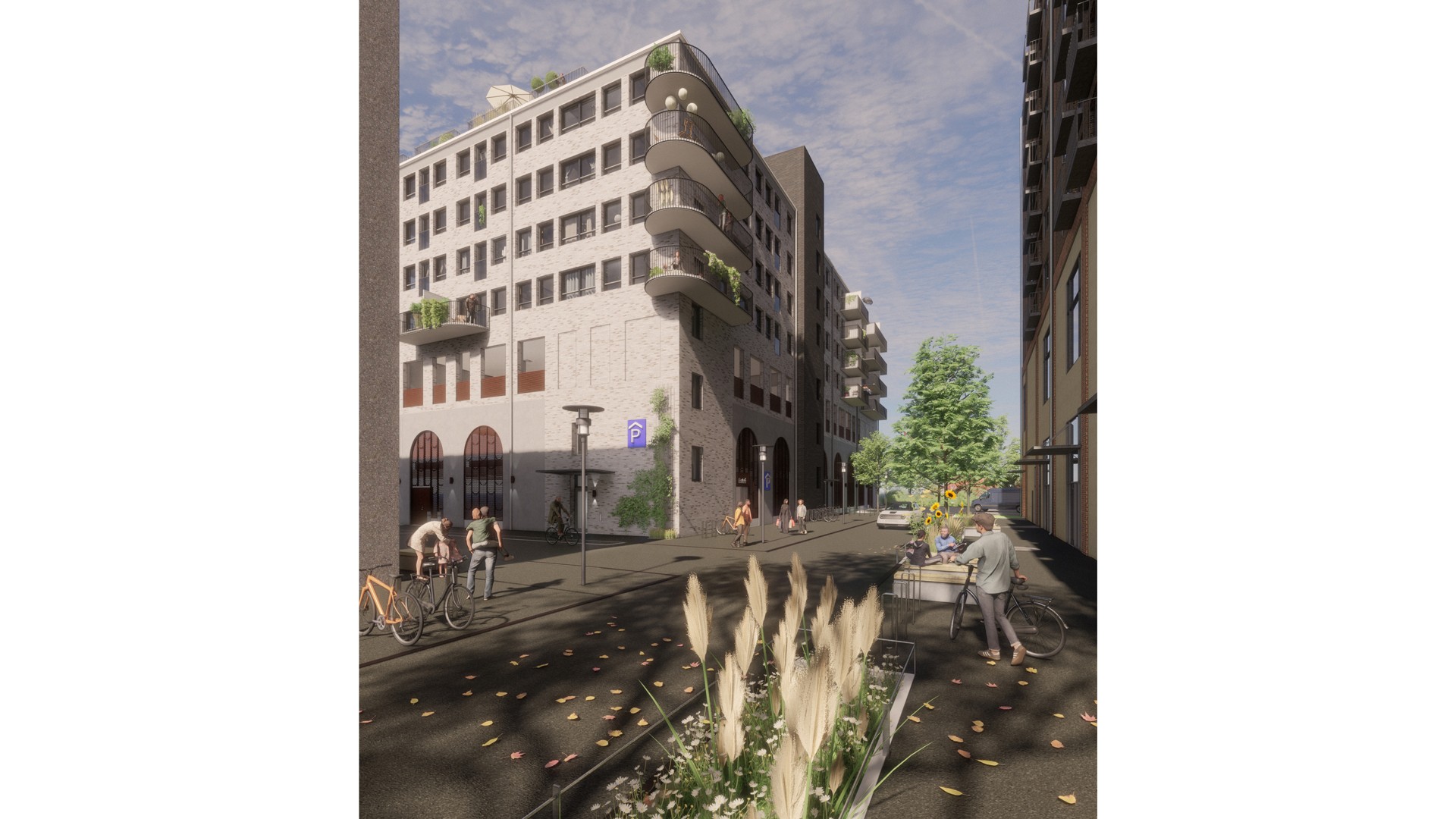 Hus 3 i Lilla Backa med vy från gatan.