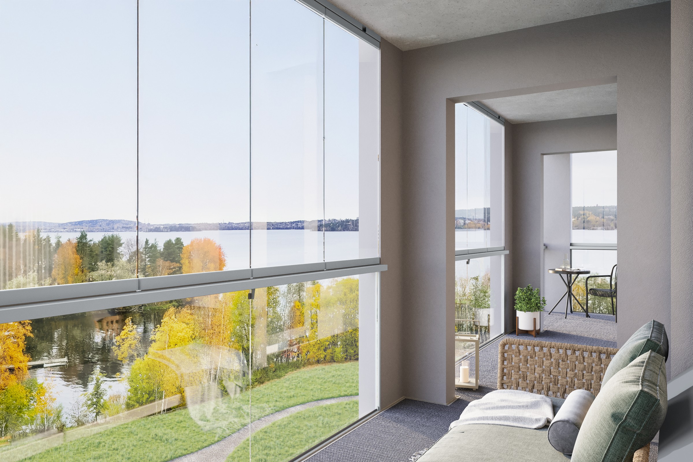 Skanska_Arthut Pohjasuunnittelussa on pyritty huomioimaan näkymät järvelle ja puistoon